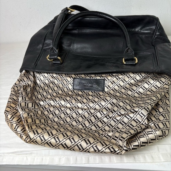 TIGNANELLO Black Leather Studded Tote Bag - Picture 8 of 16